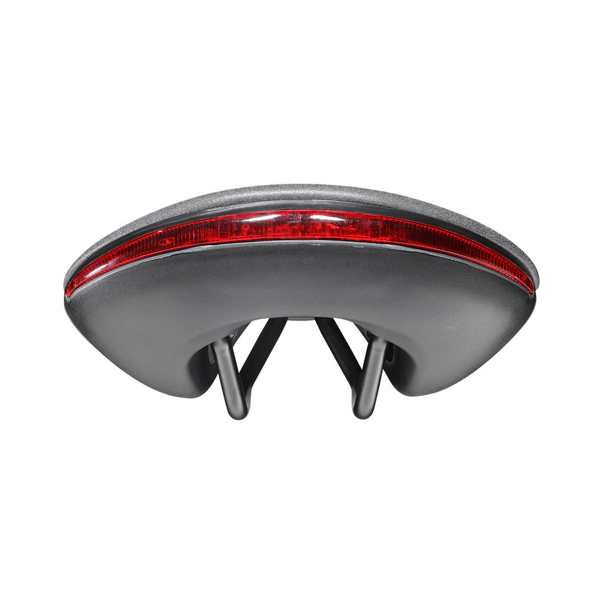 Sattel SELLE ITALIA ST 7 VISION SUPERFLOW L mit Fec-Sattelstreben, Schwarz/Grau — Rückansicht