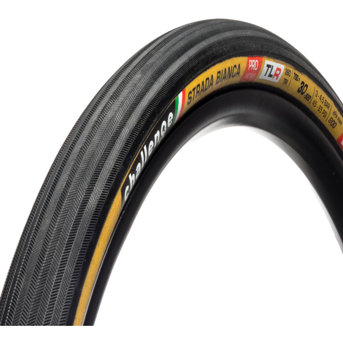 Reifen CHALLENGE OPEN STRADA BIANCA 700x30c Tubeless Ready Beige