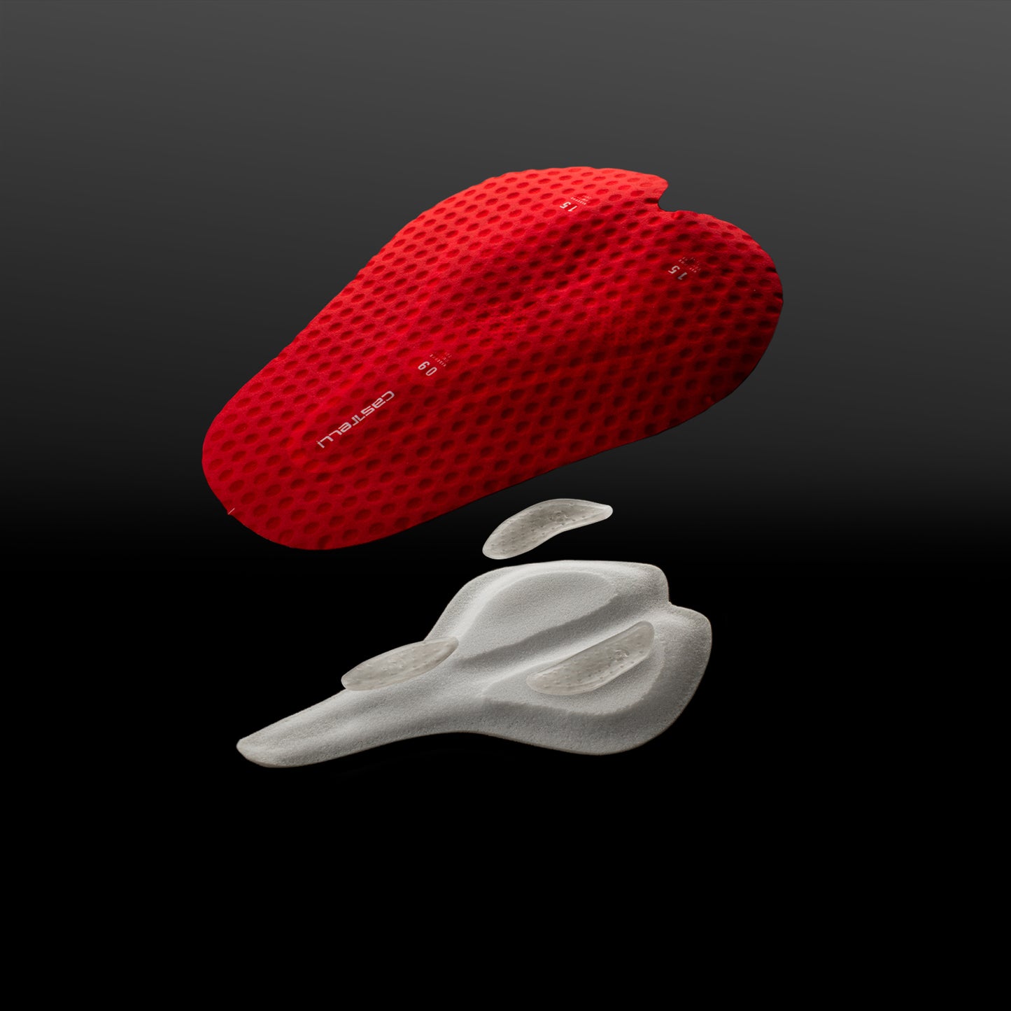 Kurze Trägerhose CASTELLI ESPRESSO 2 W DT Paprika