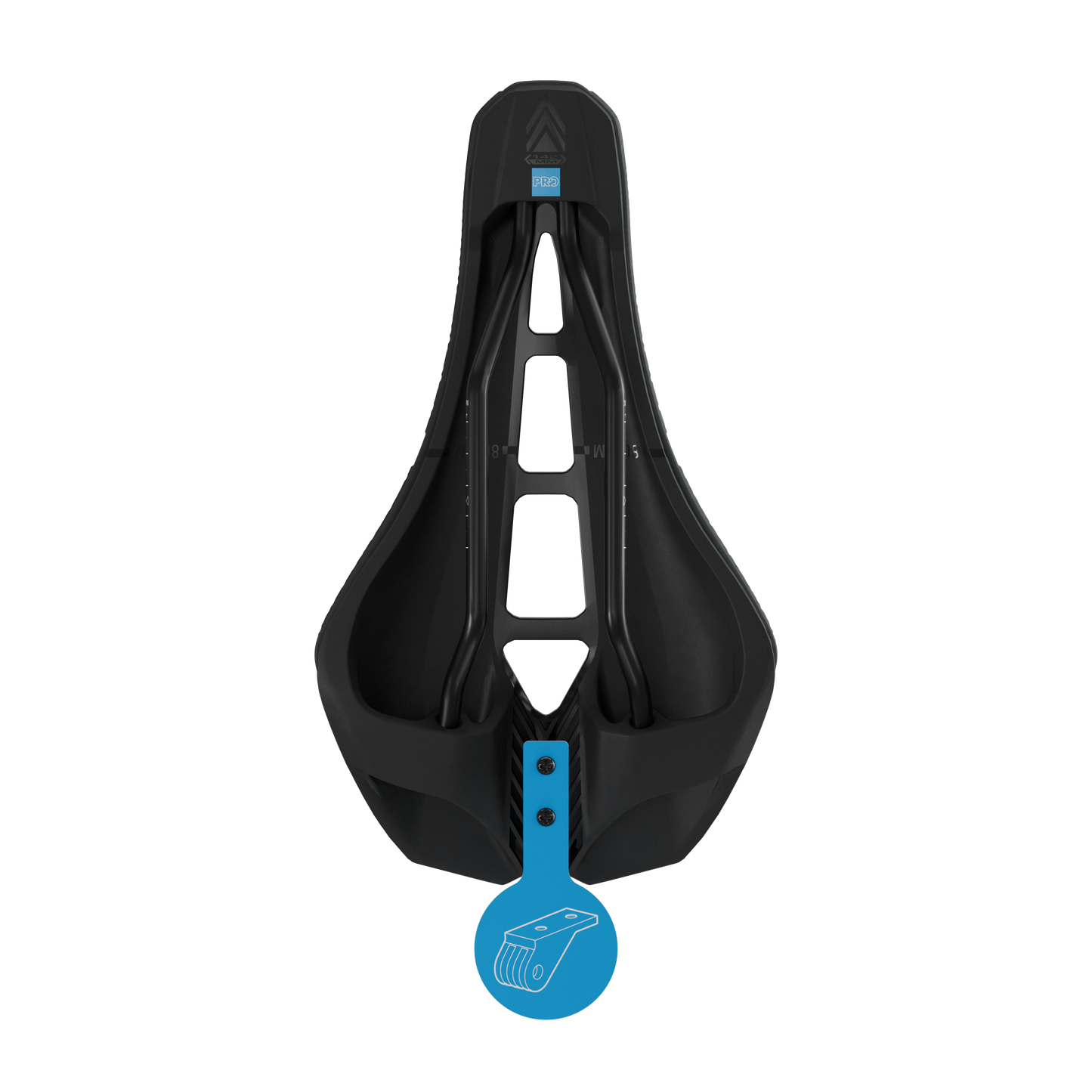 PRO STEALTH 3D PERFORMANCE Sattel 142mm Edelstahlschienen Schwarz