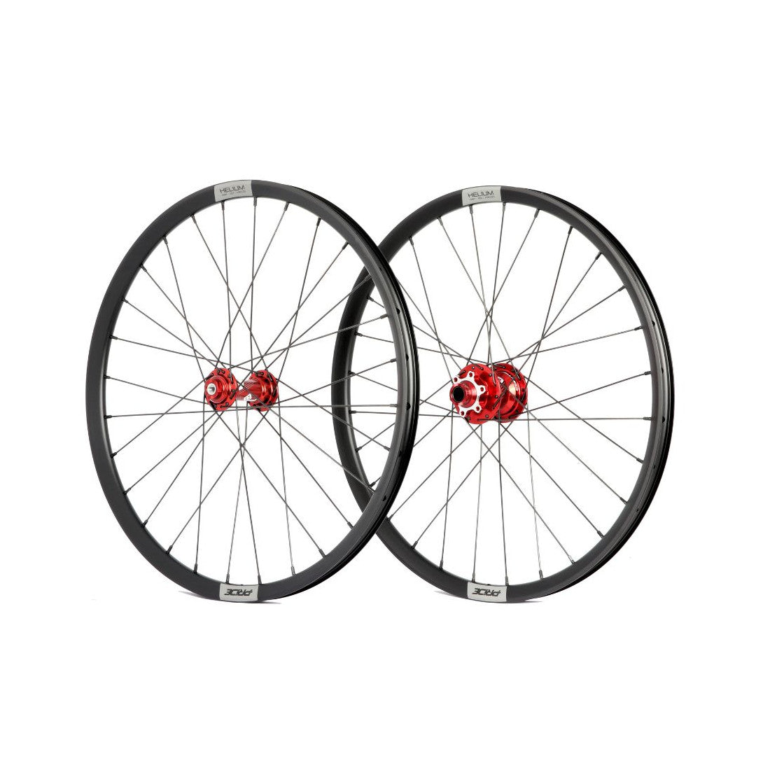 Laufradsatz PRIDE 20" (451mm) Control V2 Disc Helium M21 Achsen 10/15mm Rot