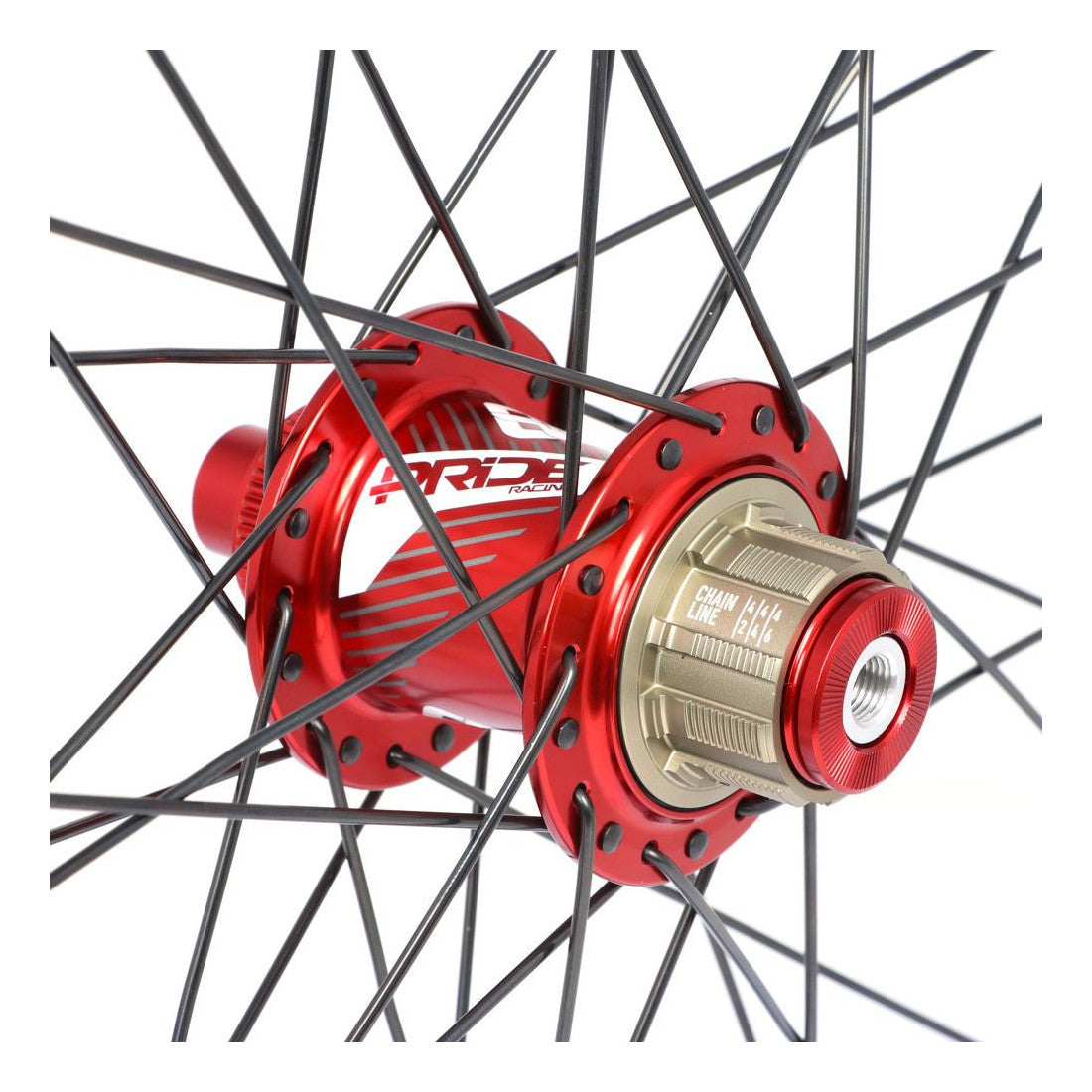 Laufradsatz PRIDE 24" (507mm) Control V1 Disc Achsen 20/10mm Rot