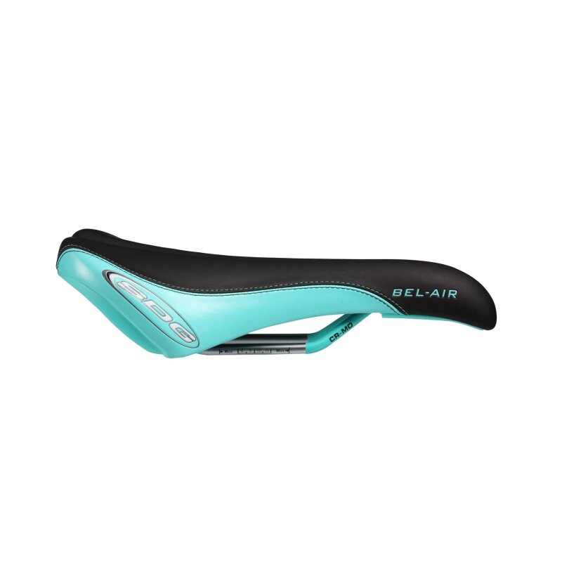 Sattel SDG BEL-AIR RL Rails CrMo Schwarz/Türkis – Probikeshop