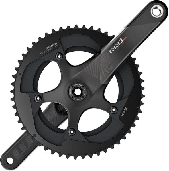 SRAM RED BB386 Zweifach-Kurbelgarnitur für 11 Gänge, Schwarz