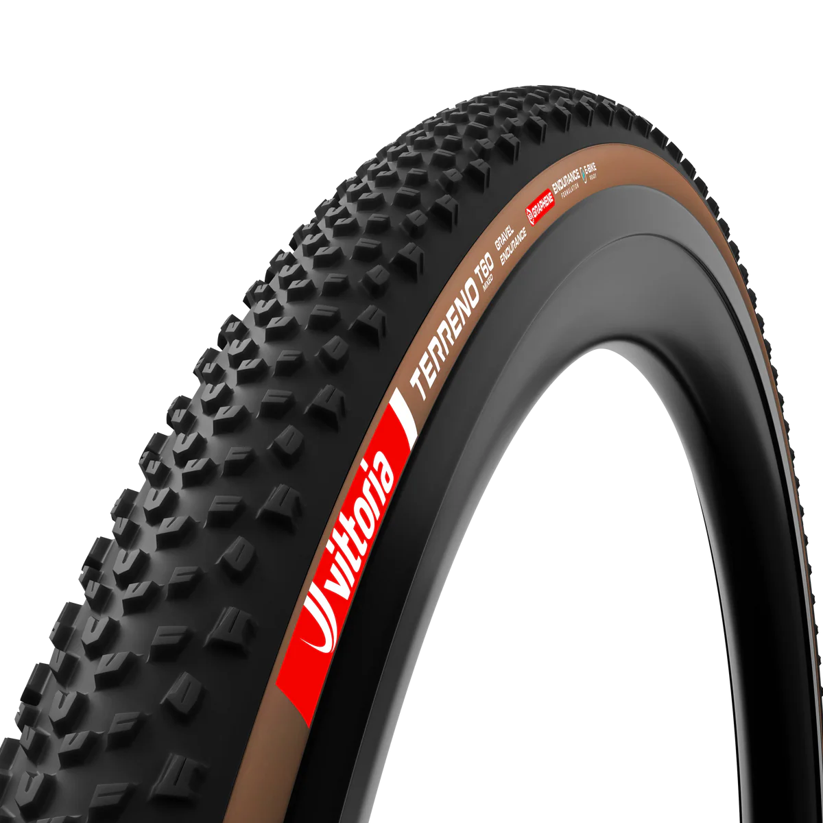 Reifen VITTORIA TERRENO T60 MIXED 700x45c Gravel Endurance Tubeless Ready Weich Braun