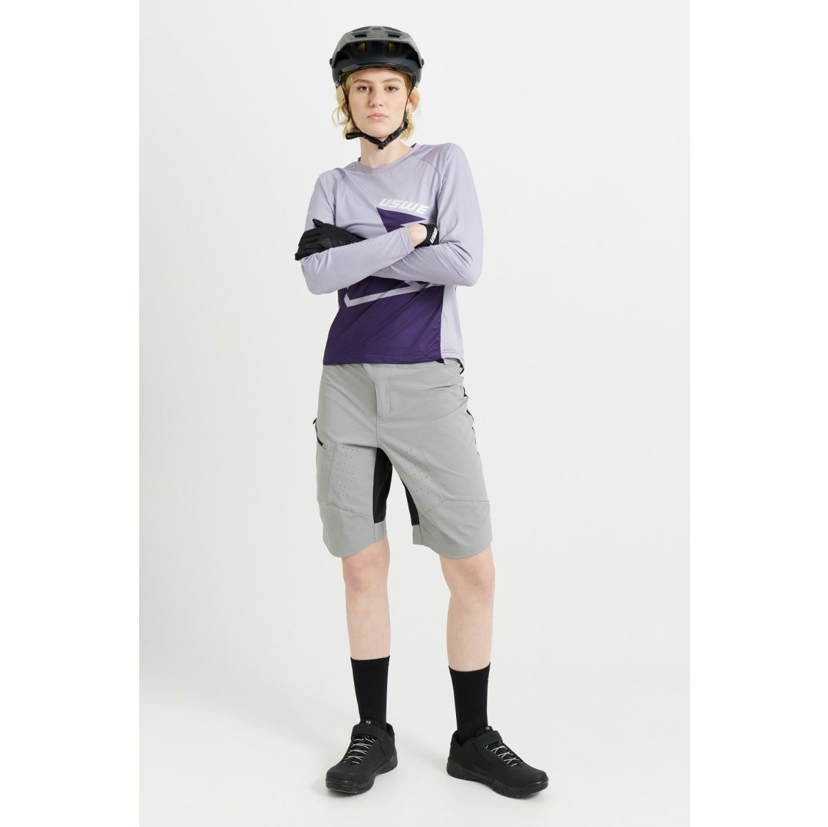 USWE BERG MTB Trikot Langarm Frau Lavendel