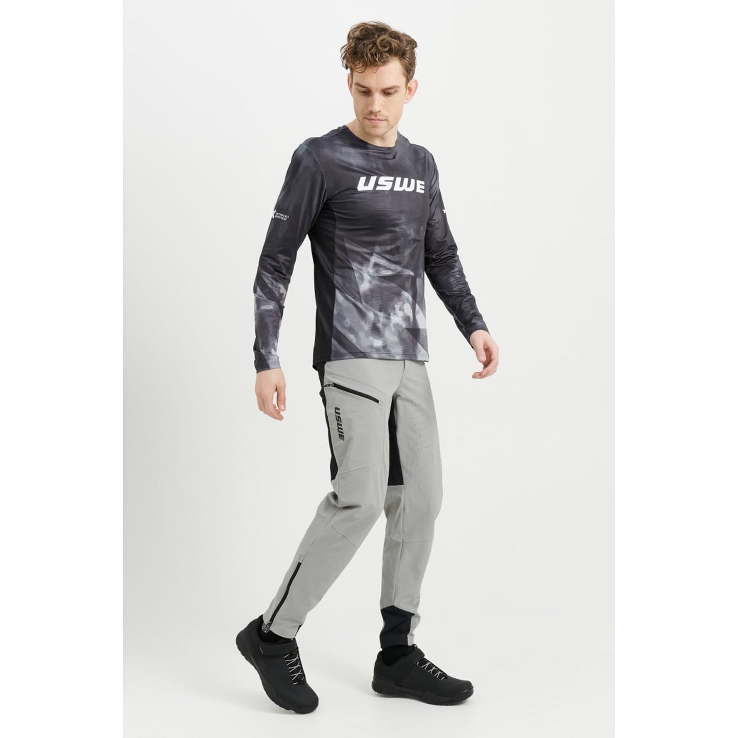 USWE LUFTIG MTB Trikot Langarm Schwarz