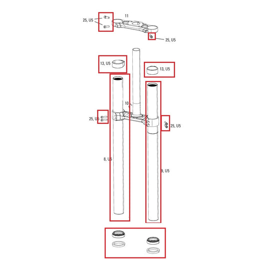 Upgrade Kit Taucher ROCKSHOX BOXXER D1 (2024+)