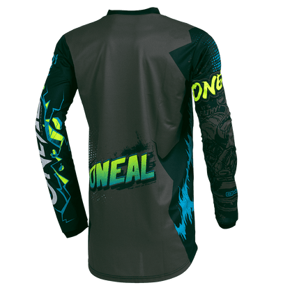 Trikot O'NEAL ELEMENT VILLAIN Junior Langarm Grau