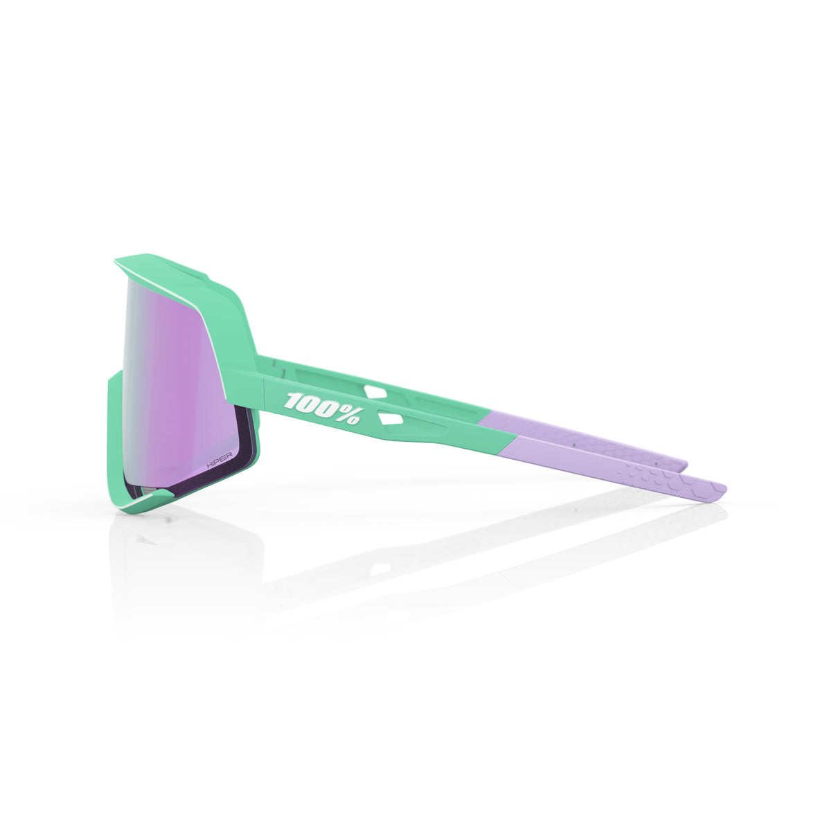 100% GLENDALE Soft Tact Mint Hiper Mirror Lavendel Grün Brille