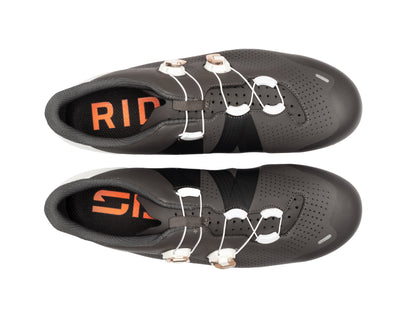 Rennradschuhe Sidi Ergo 6S anthrazit und weiß, Vorderansicht