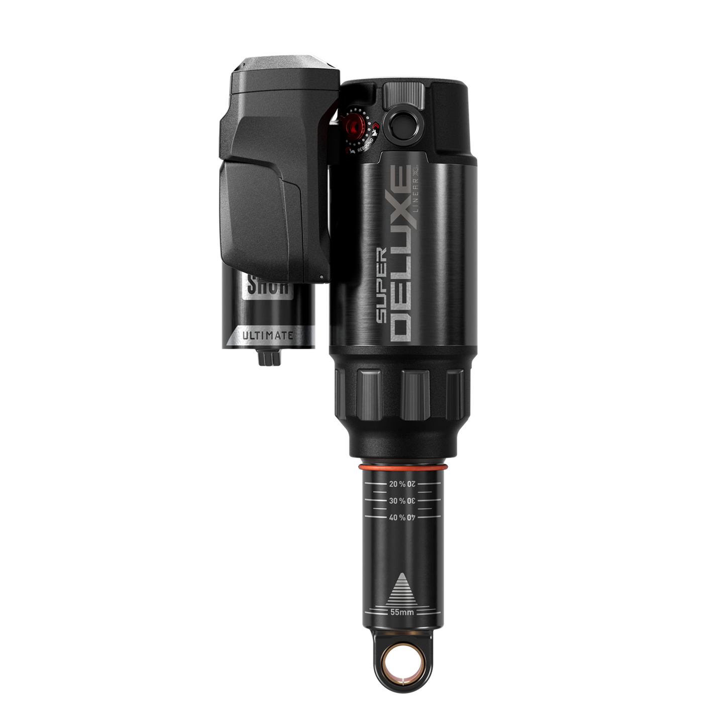 Stoßdämpfer ROCKSHOX SUPER DELUXE ULTIMATE FLIGHT ATTENDANT RC3 HBO LINEAR XL D1 Trunnion für Trek Fuel EX 2023+