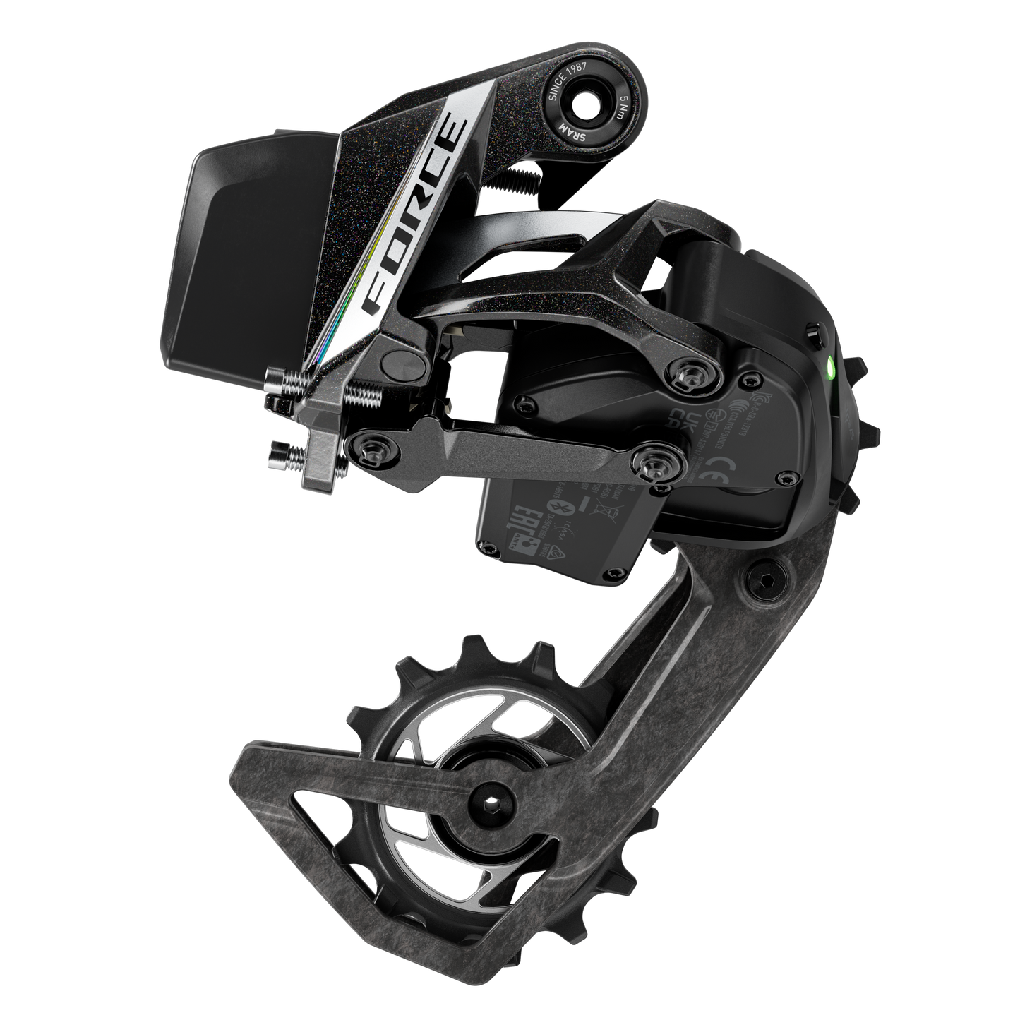 Hinterer Umwerfer SRAM FORCE AXS E1 2x12V Max 36D (Ohne Batterie)