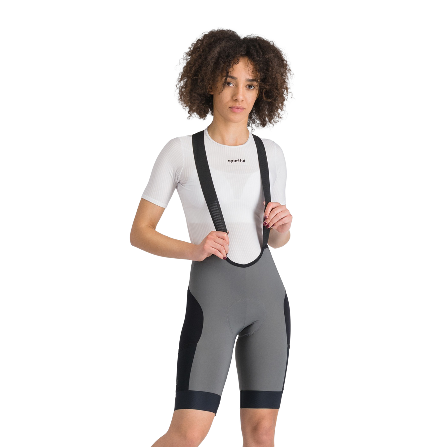 SPORTFUL SUPERGIARA 2 Damen Kurz Trägerhose Grau/Schwarz