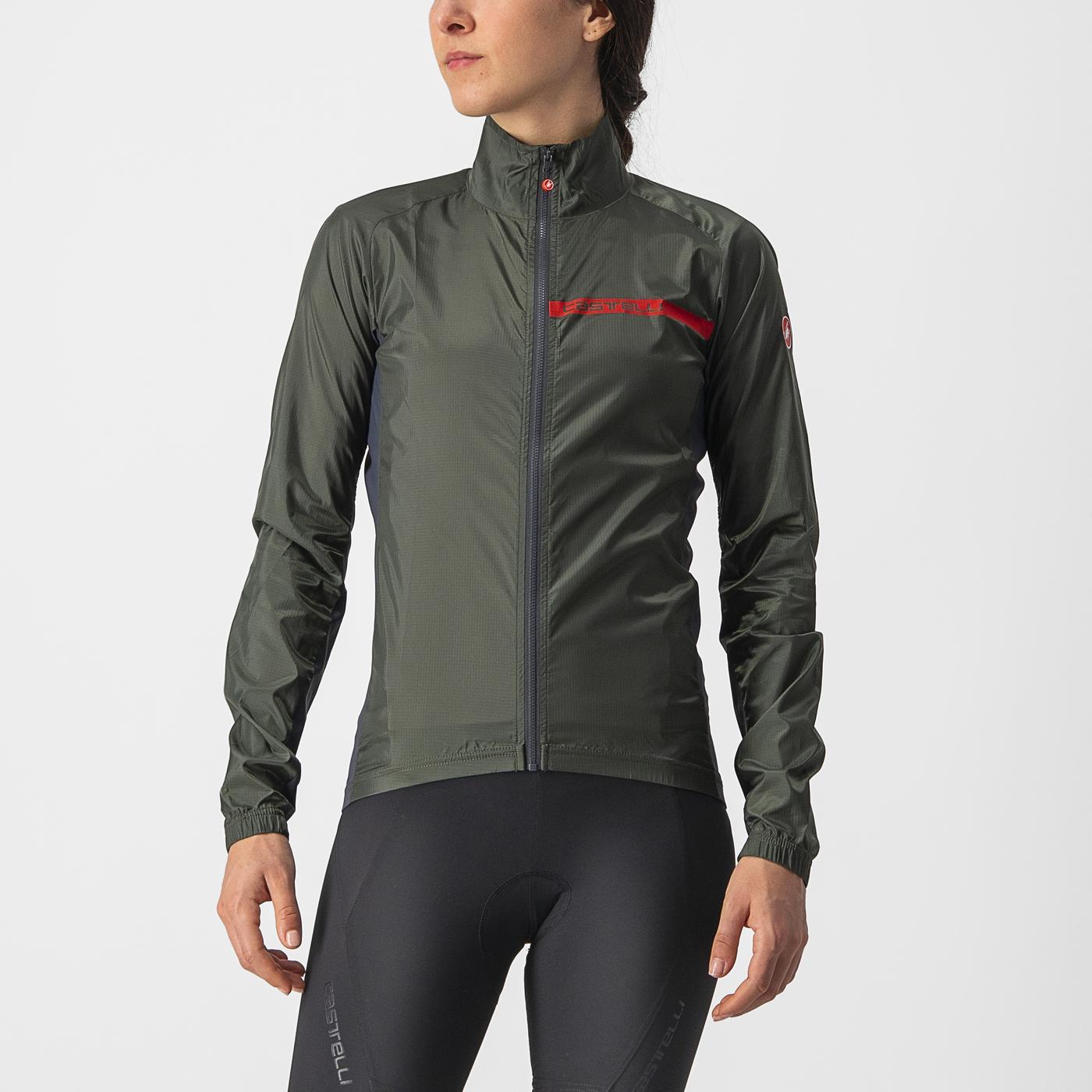 CASTELLI SQUADRA STRETCH Jacke Frau Khaki