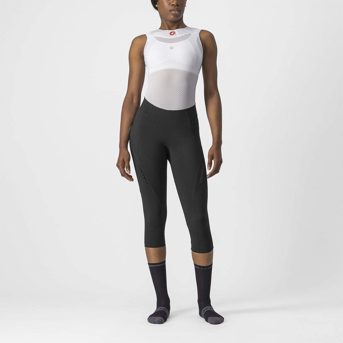 CASTELLI VELOCISSIMA 3 Damen 3/4-Trägerhose Schwarz