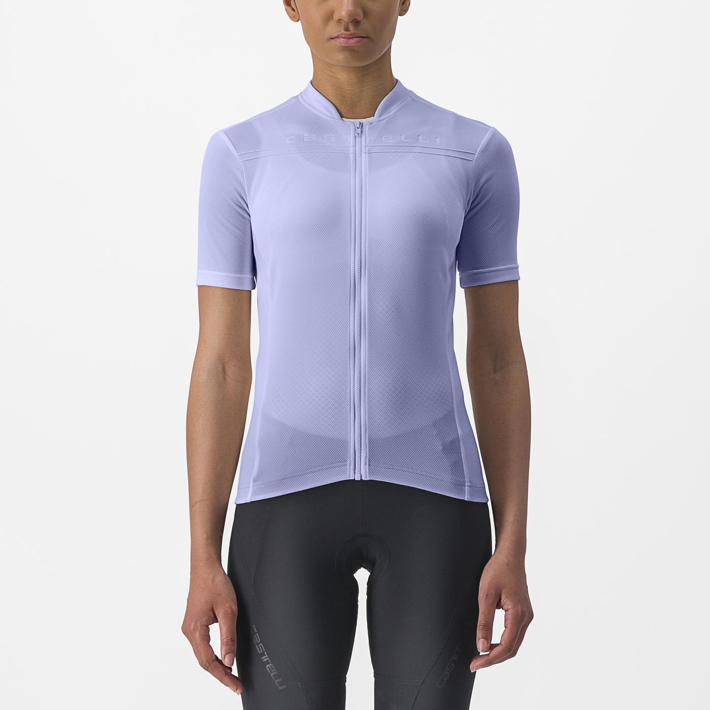 Trikot CASTELLI ANIMA 4 Damen Kurzarm Violett