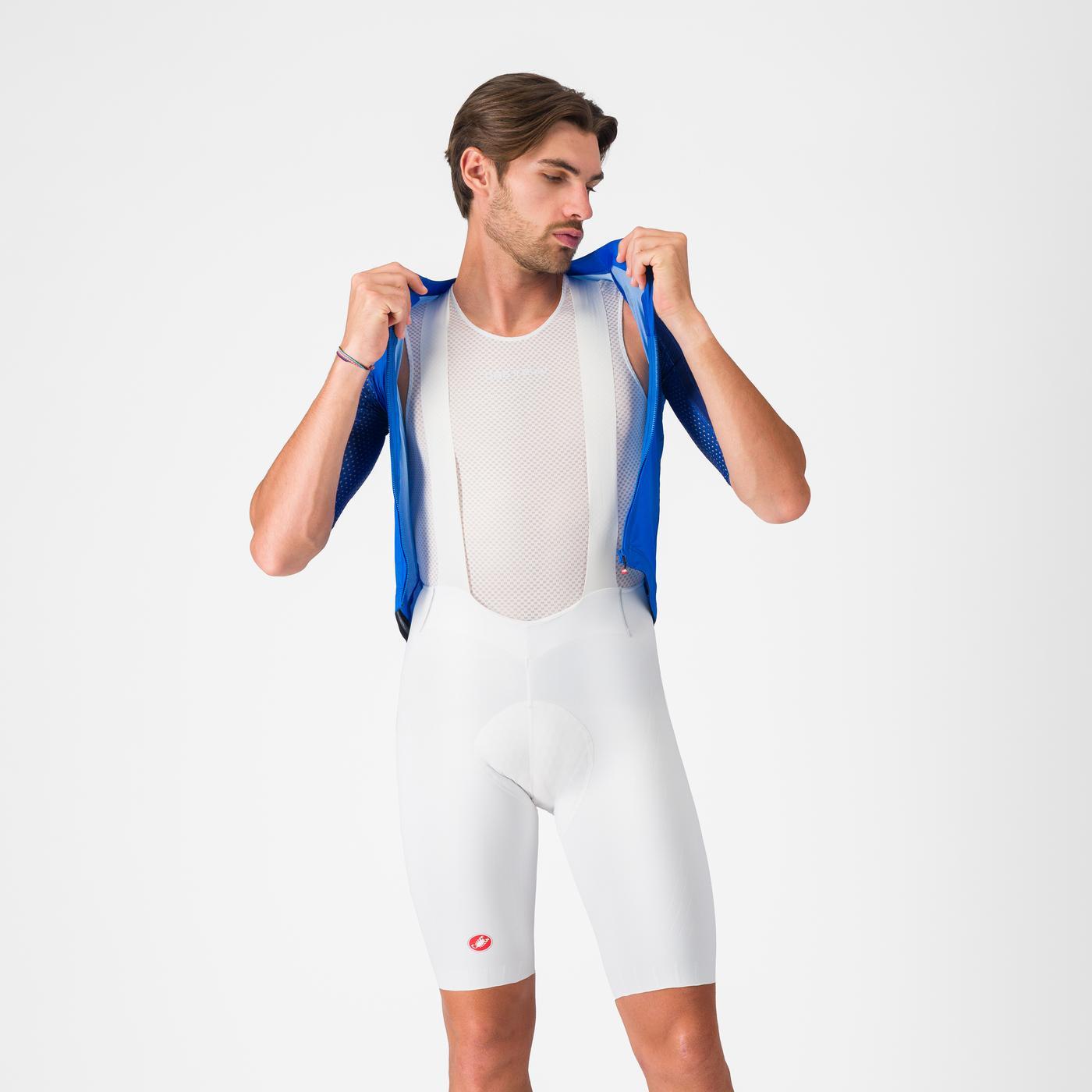 CASTELLI FREE AERO RACE S Kurze Trägerhose Weiß