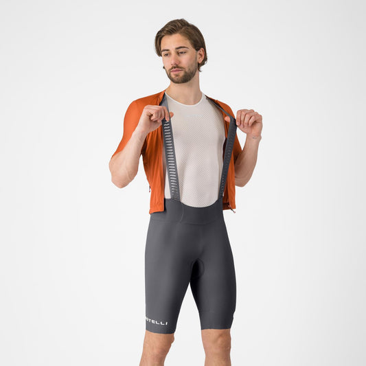 CASTELLI ESPRESSO 2 Kurze Trägerhose Grau