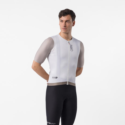 Trikot CASTELLI CORRETTO Kurzarm Elfenbein/Clay