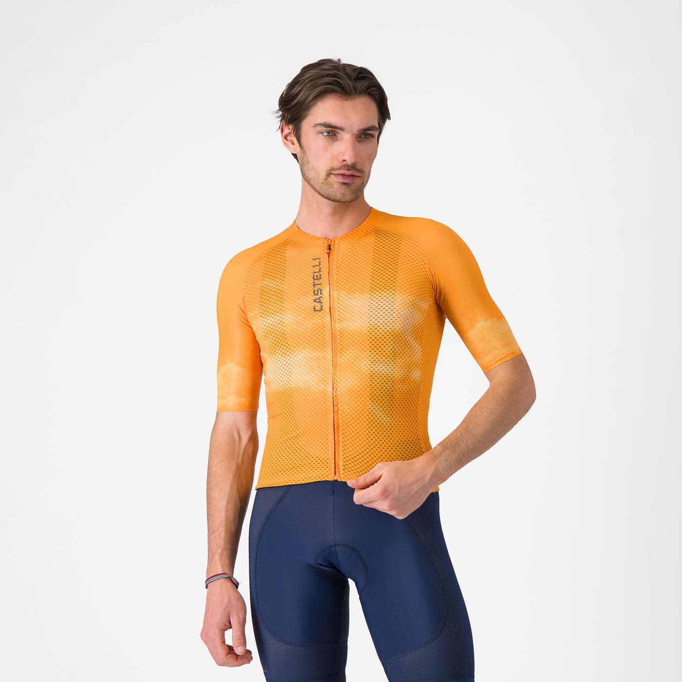Trikot CASTELLI CLIMBER'S A/C Kurzarm Orange