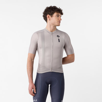 Trikot CASTELLI DRITTONE LOGO Kurzarm Clay