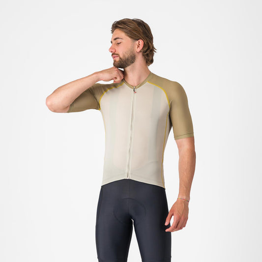 CASTELLI UNLIMITED ENDURANCE 3 JERSEY Trikot Beige/Kaki