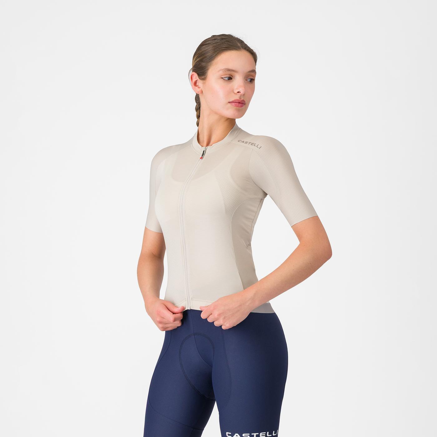 Trikot CASTELLI ESPRESSO 2 Damen Kurzarm Silver Moon