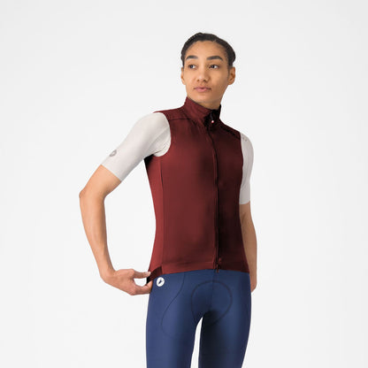 Ärmellose Jacke CASTELLI ESPRESSO 2 Damen Bordeaux