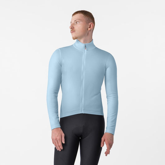 Trikot CASTELLI COMPETIZIONE THERMAL Langarm Hellblau