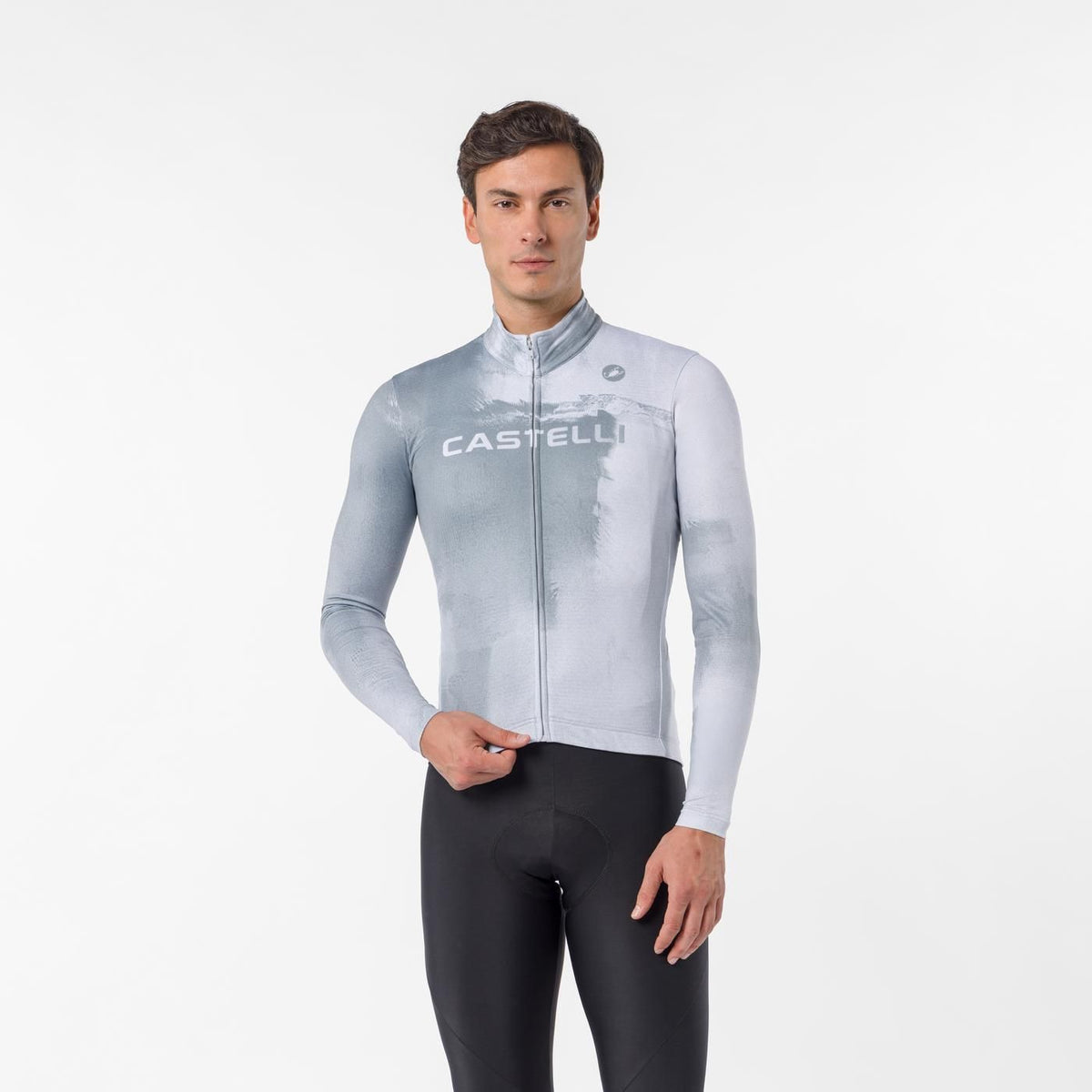 Trikot CASTELLI NEBULA THERMAL Langarm Grau
