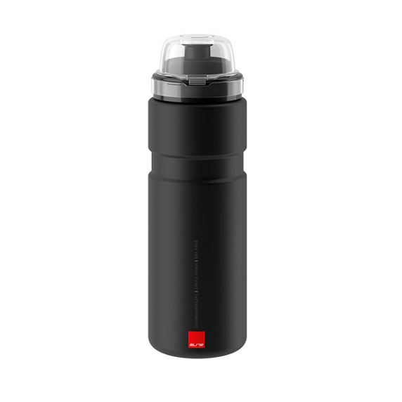 Trinkflasche Stahl ELITE SYSSA RACE Mattschwarz