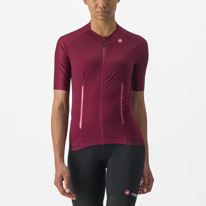 Trikot CASTELLI ENDURANCE W Damen Kurzarm Bordeaux
