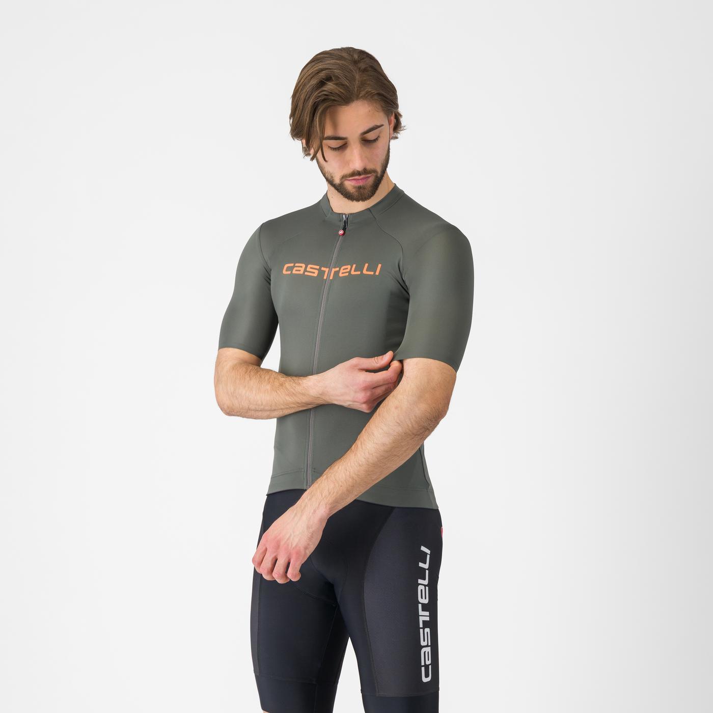 CASTELLI PROLOGO LITE Trikot Kurzarm Grau/Orange