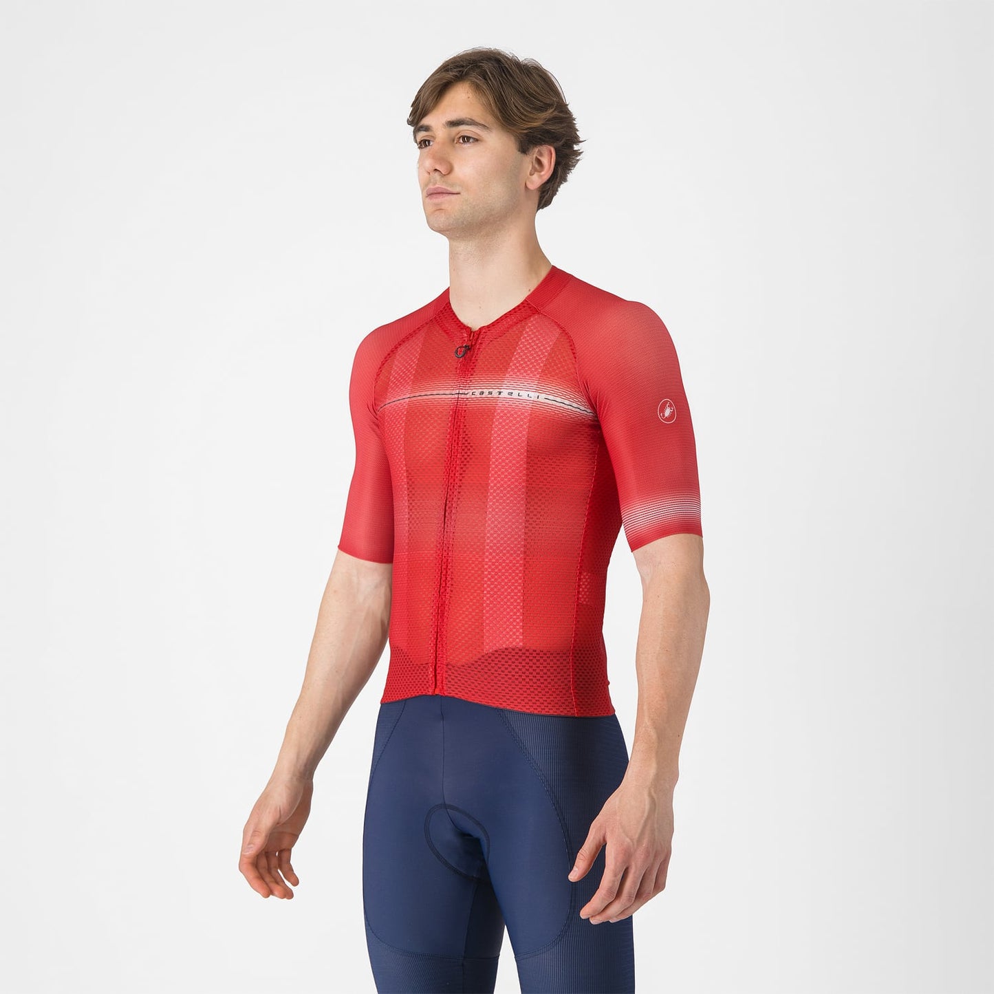 Trikot CASTELLI CLIMBER'S A/C Kurzarm Rot