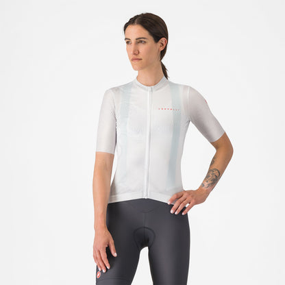 Trikot CASTELLI FANTASIA Damen Kurzarm Weiß