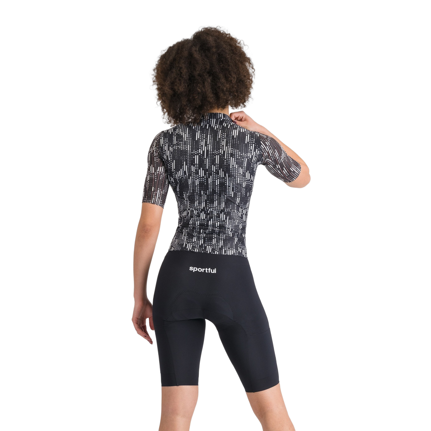 SPORTFUL G-SUIT Kurzärmliger Einteiler Damen Schwarz/Weiß