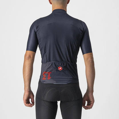 Trikot CASTELLI 13 SCREEN Kurzarm Blau/Rot