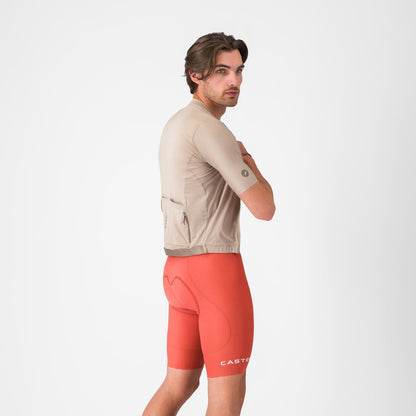 Kurze Trägerhose CASTELLI ESPRESSO 2 Paprika