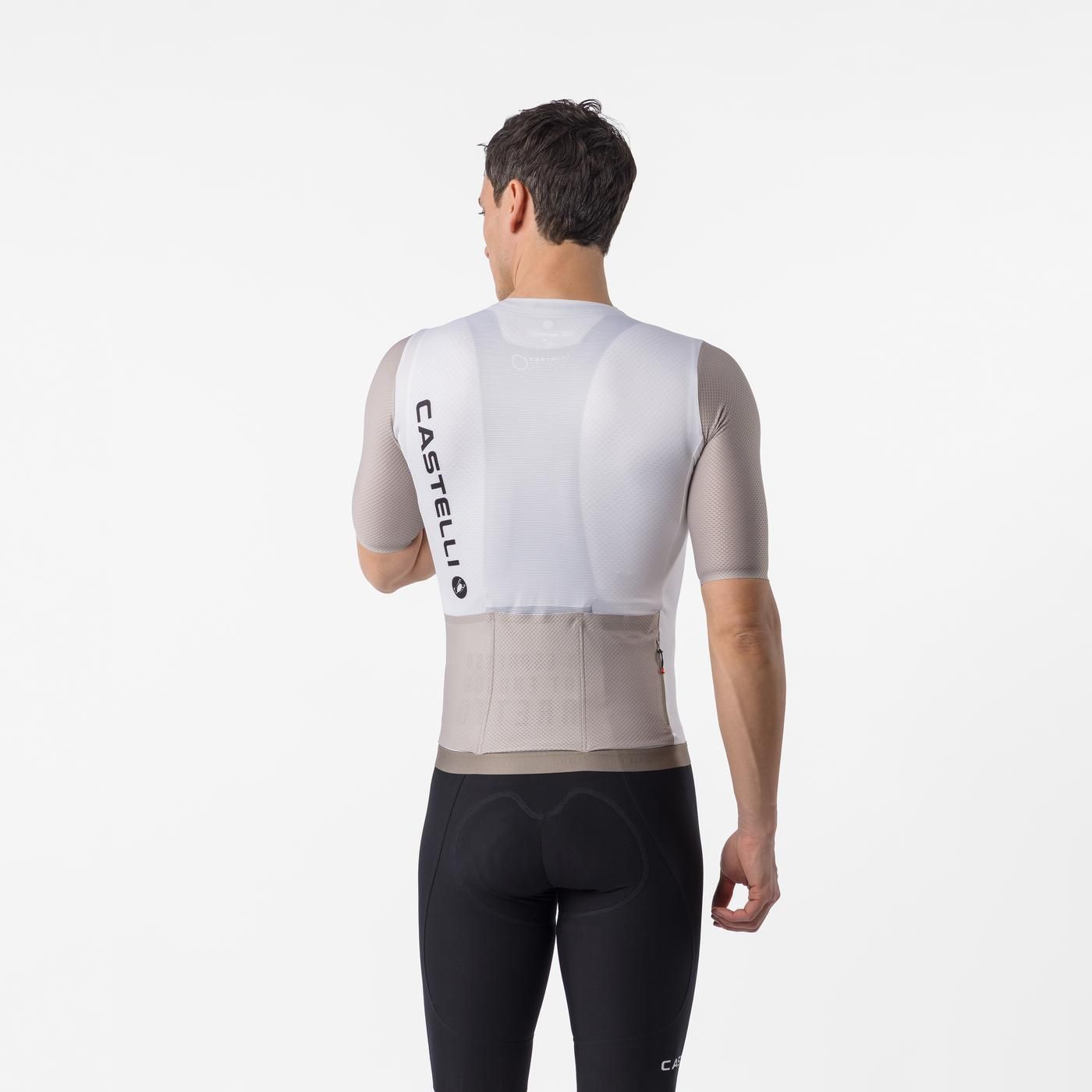 Trikot CASTELLI CORRETTO Kurzarm Elfenbein/Clay