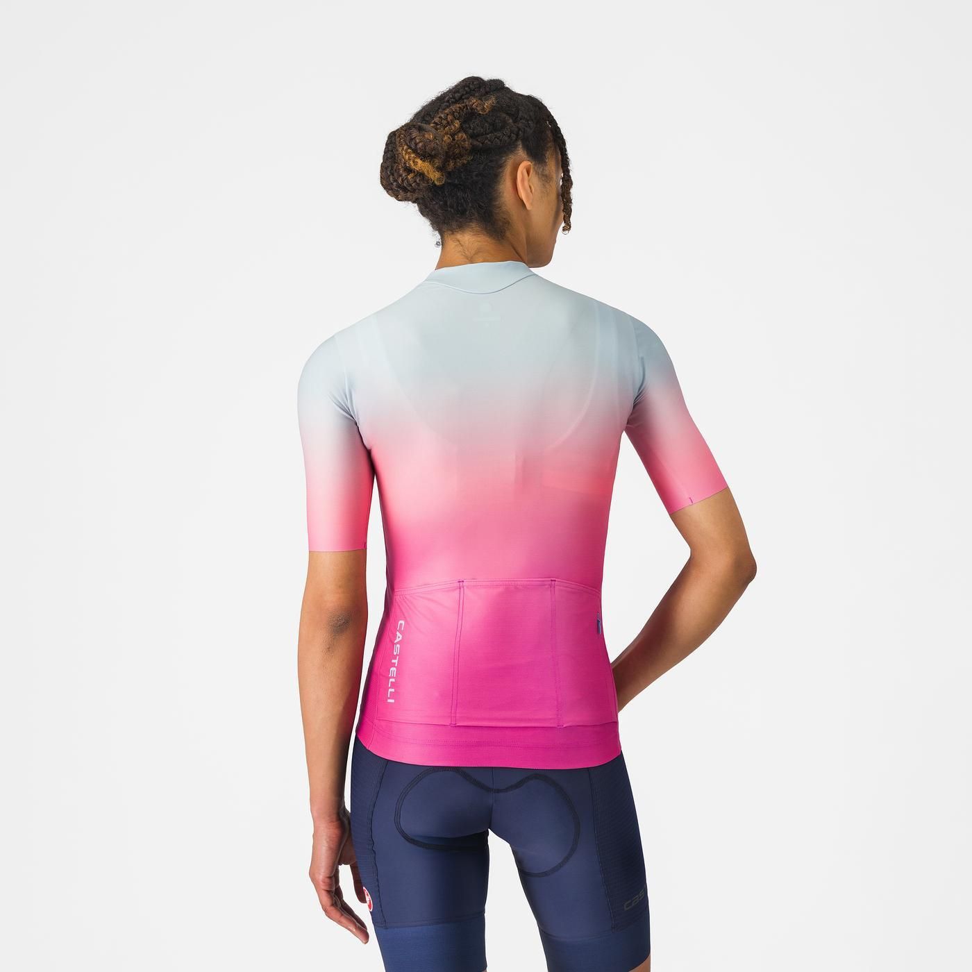 CASTELLI UPF Damen Trikot Kurzarm Rosa