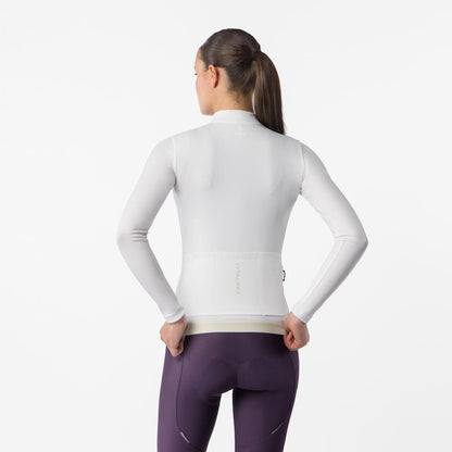 CASTELLI ESPRESSO THERMAL 2 Langarmtrikot Damen Elfenbein