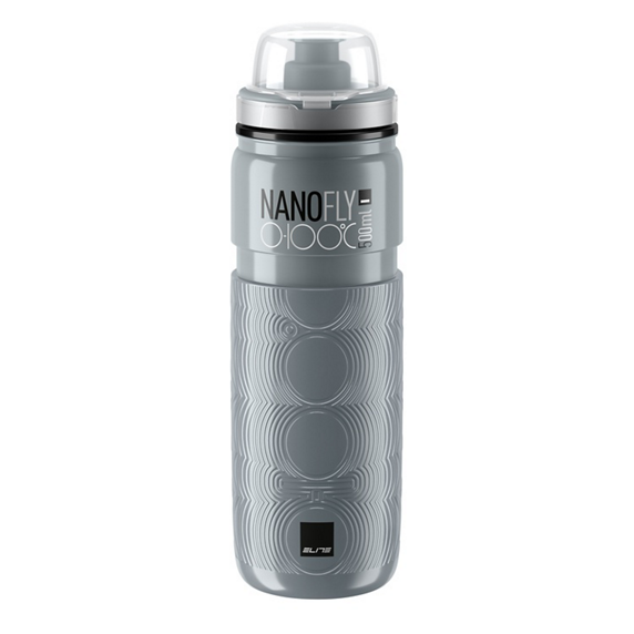 ELITE NANOFLY Thermo-Trinkflasche (500ml Hellgrau)