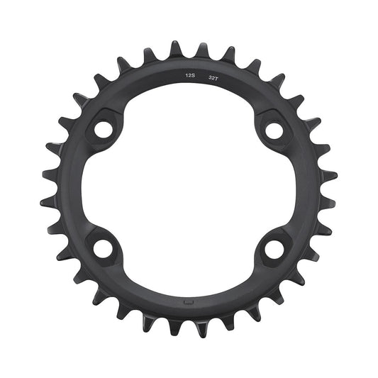 SHIMANO FC-MT610 Kettenblatt für Einfachantrieb, 12-fach, 4-Loch — Ansicht des Kettenblatts vor weißem Hintergrund