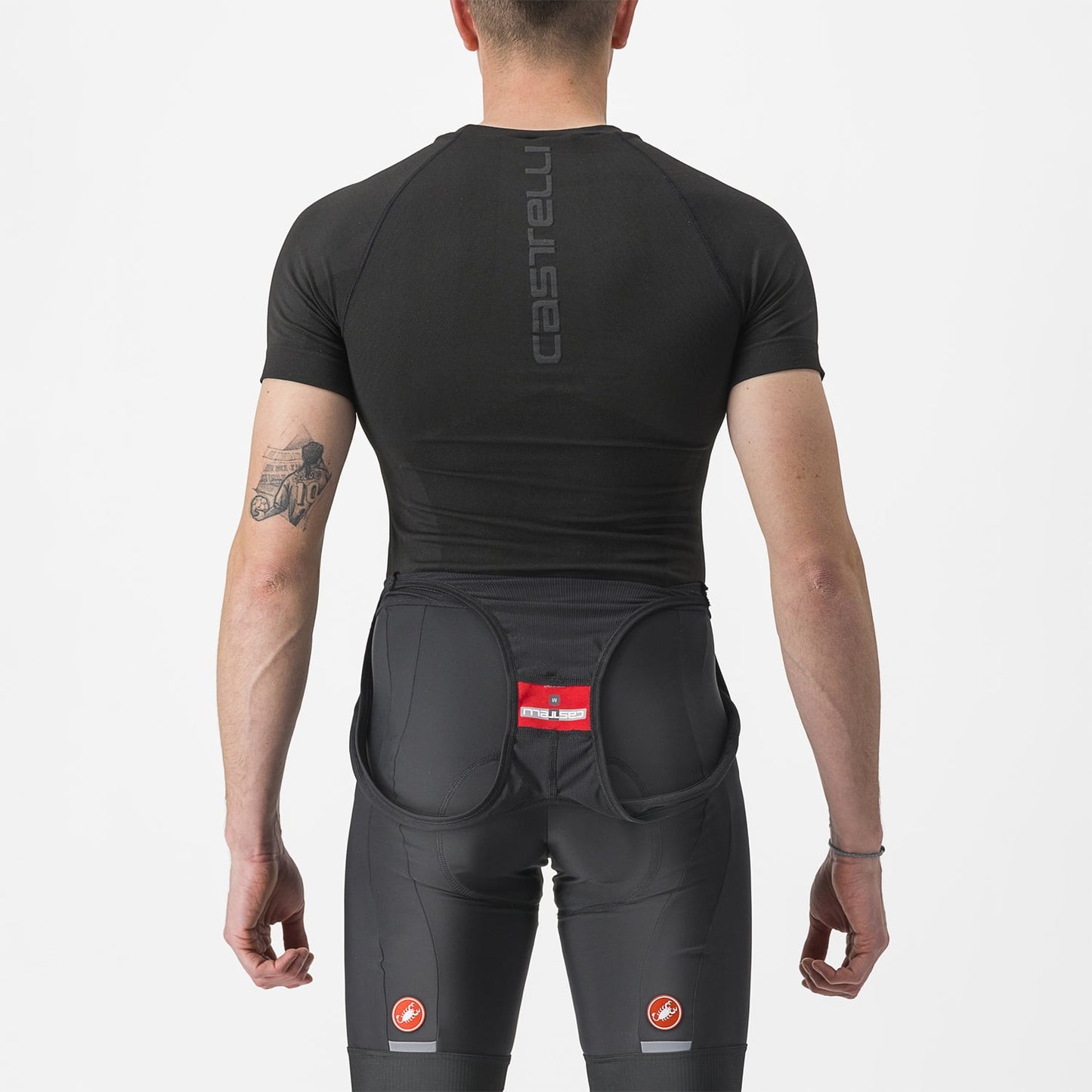 Unterwäsche CASTELLI CORE SEAMLESS Kurzarm Schwarz