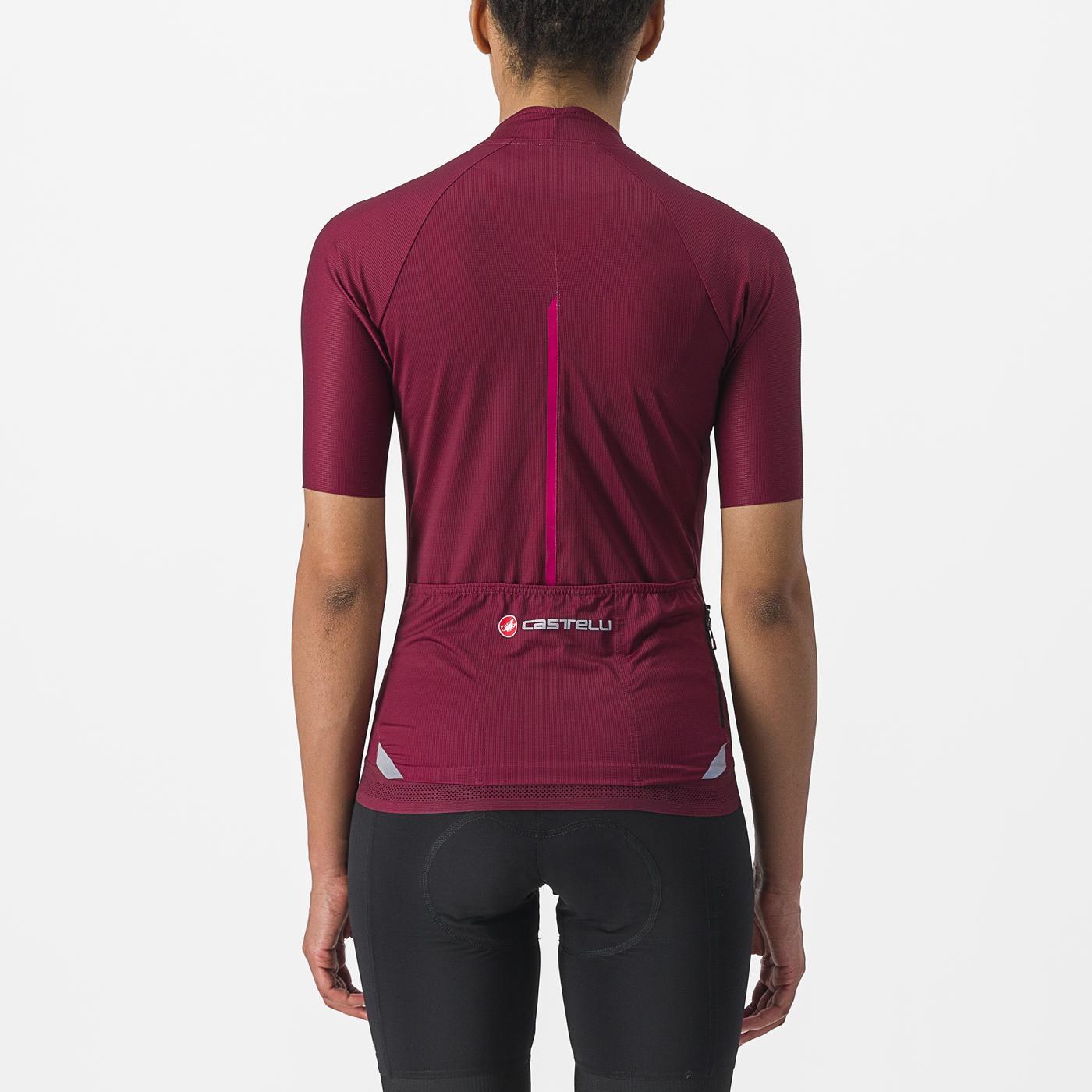 CASTELLI ENDURANCE Trikot Kurzarm Frau Bordeaux