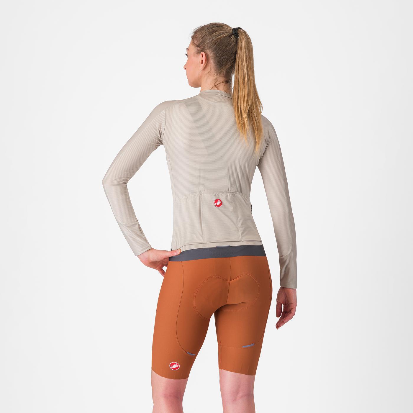 CASTELLI ESPRESSO W DT Damen Kurze Trägerhose Braun