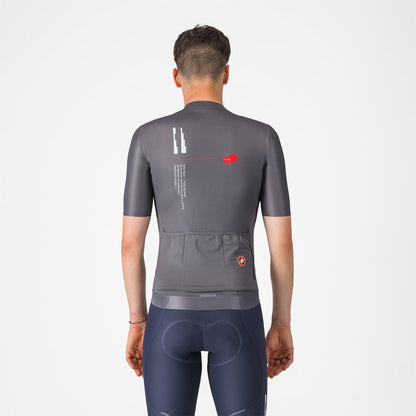 Trikot CASTELLI ESPRESSO R--A/D Kurzarm Rauchgrau