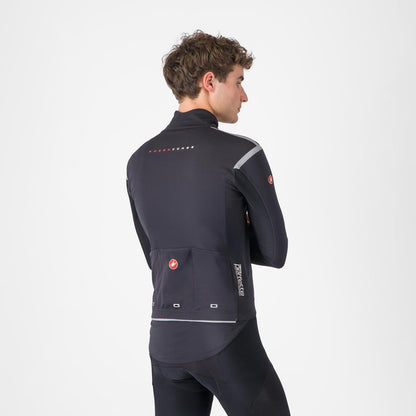 Jacke CASTELLI PERFETTO RoS 3 Schwarz/Schwarz Reflex