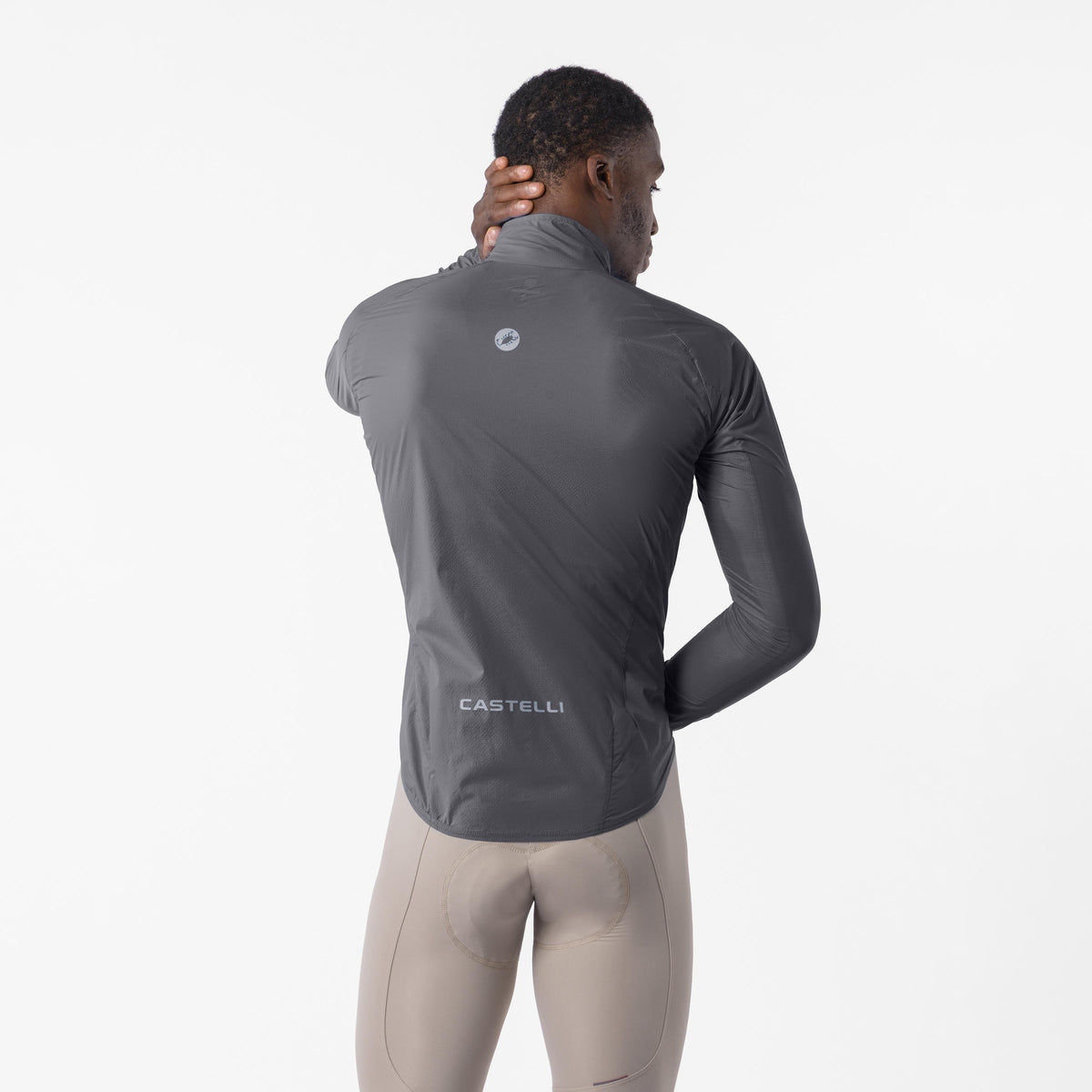 CASTELLI TRANSITION AIR Jacke in Grau – Rückansicht